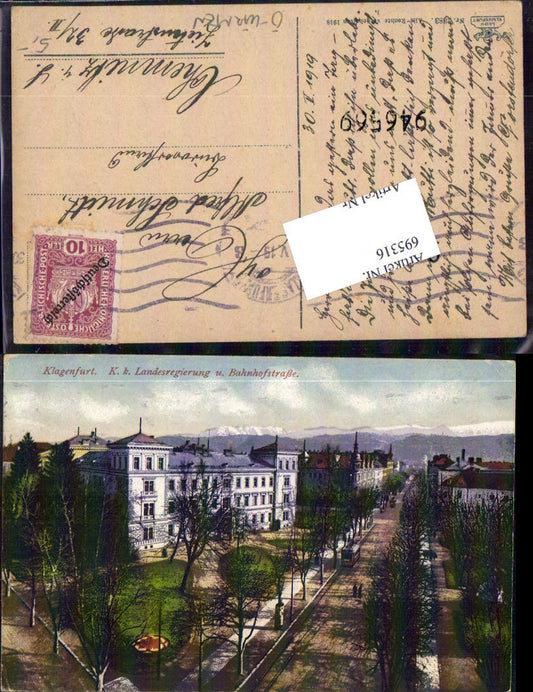 695316 Klagenfurt K.K. Landesregierung Bahnhofstraße pub Leon 2383