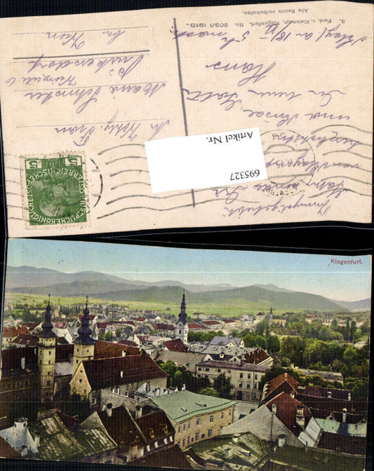 695327 Klagenfurt pub Kleinmayr 803/1 gel Purkersdorf