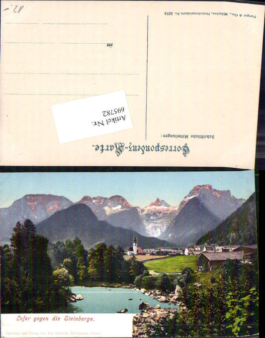 695782 Lofer gegen Steinberge pub Schmidt , Purger & Co. 3274