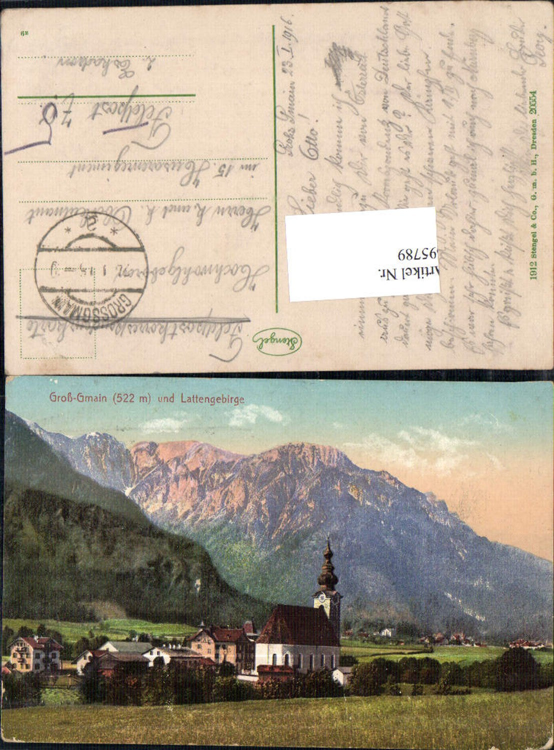 695789 Groß-Gmain Großgmain bei Salzburg Feldpost Husarenregiment