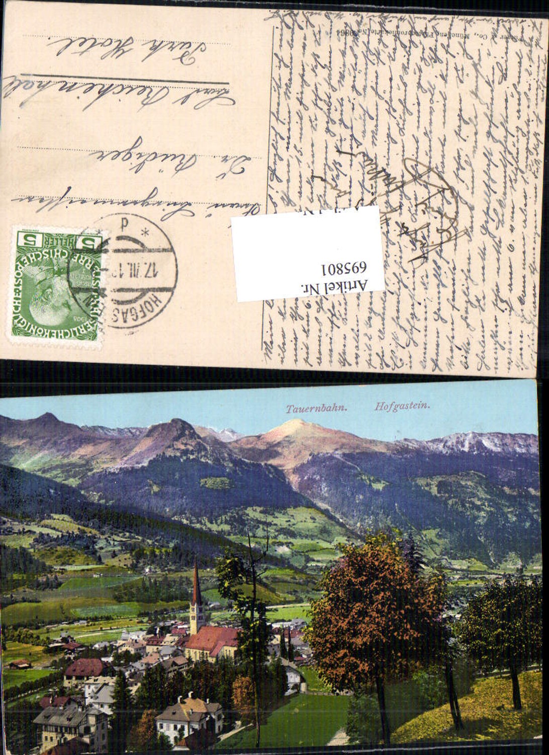 695801 Tauernbahn Hofgastein pub Purger & Co. 9864