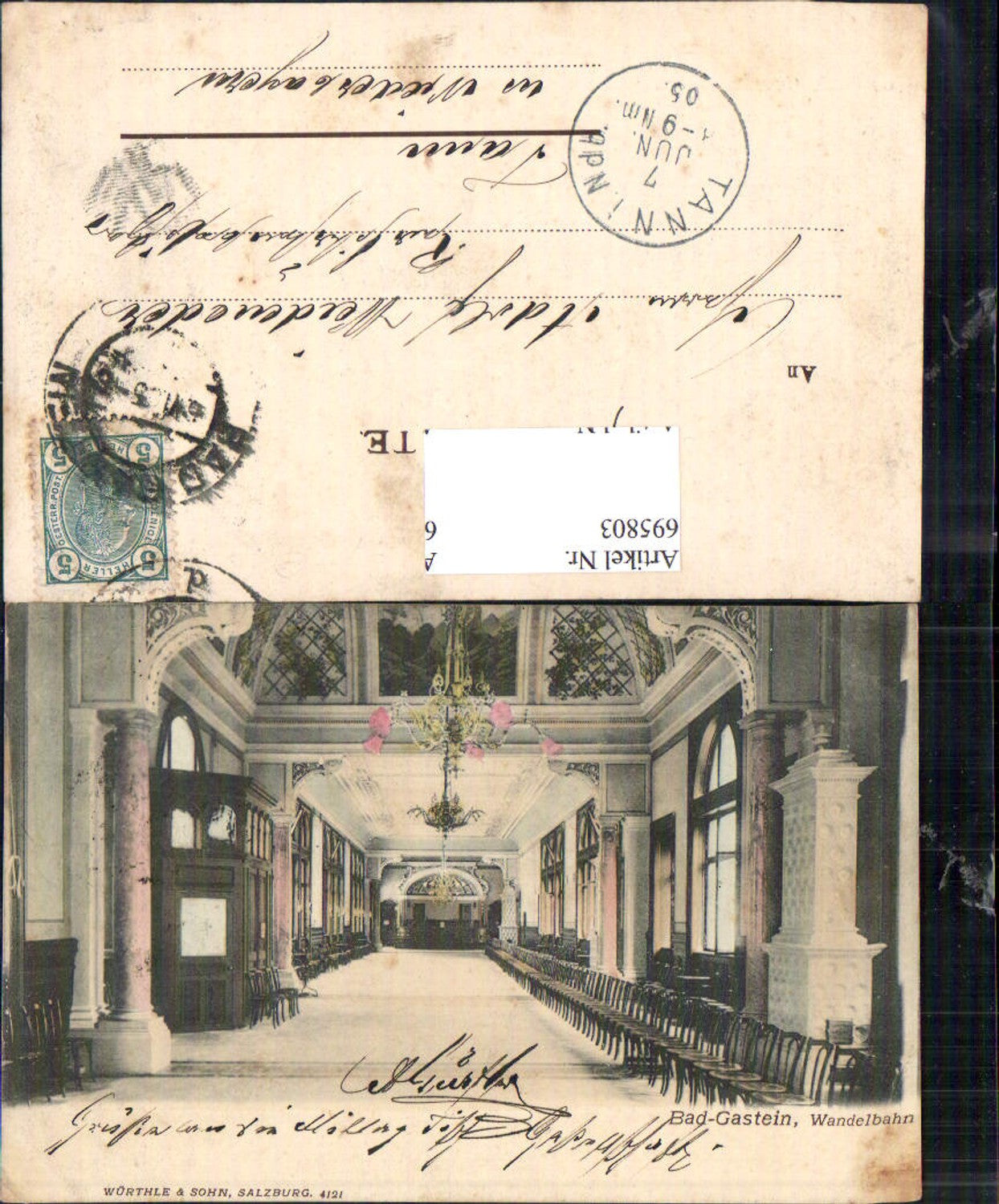 695803 Badgastein Bad Gastein Wandelbahn gel Tann Niederbayern