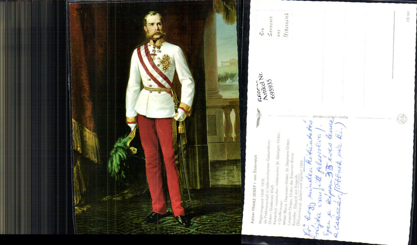 695935 Adel Monarchie Kaiser Franz Josef