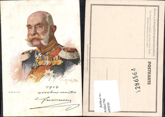 695939 Künstler AK O. Brüch Adel Monarchie Kaiser Franz Josef