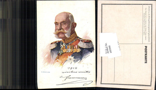 695940 Künstler AK O. Brüch Adel Monarchie Kaiser Franz Josef