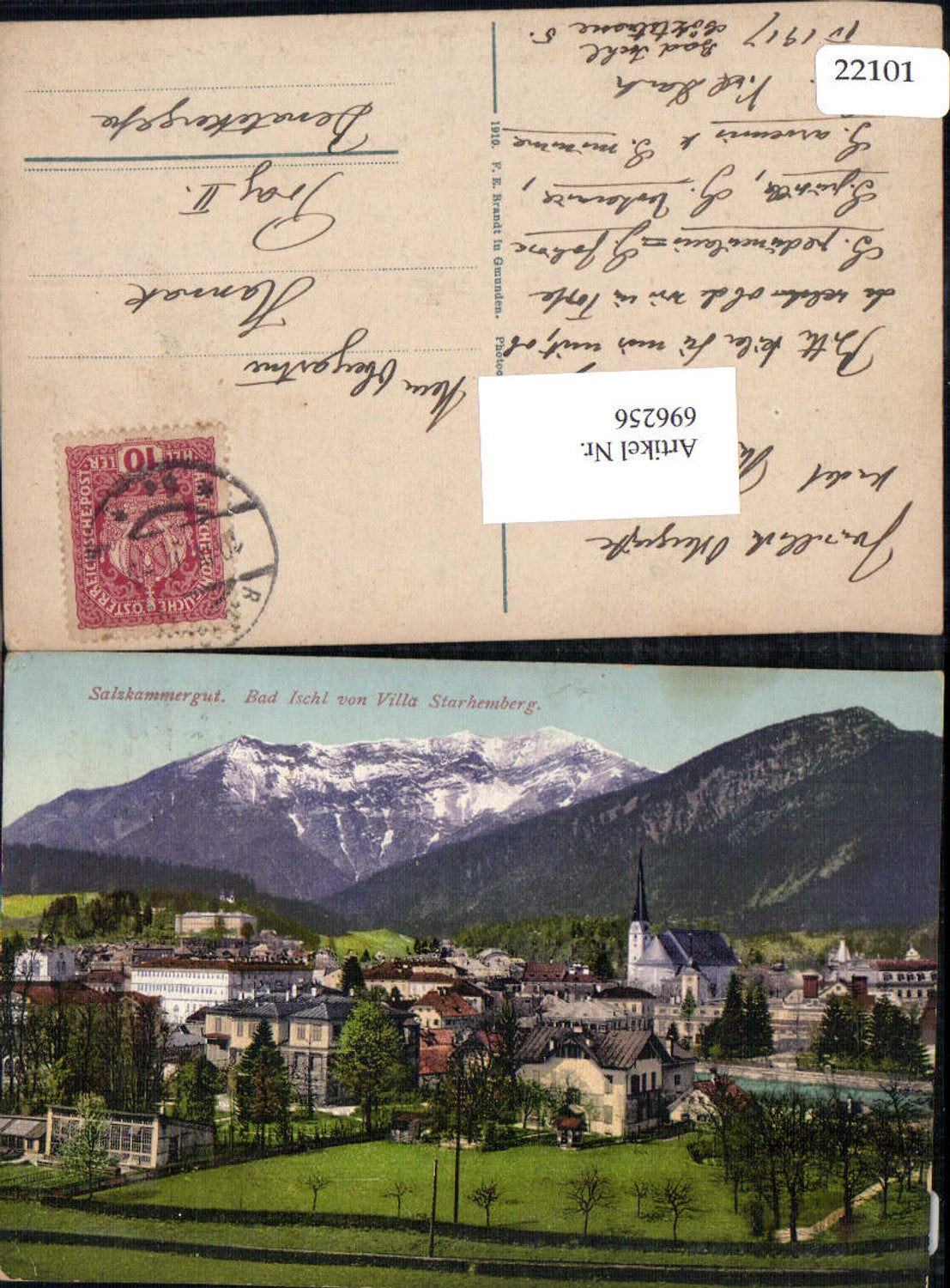 696256 Bad Ischl von Villa Starhemberg pub Brandt 464