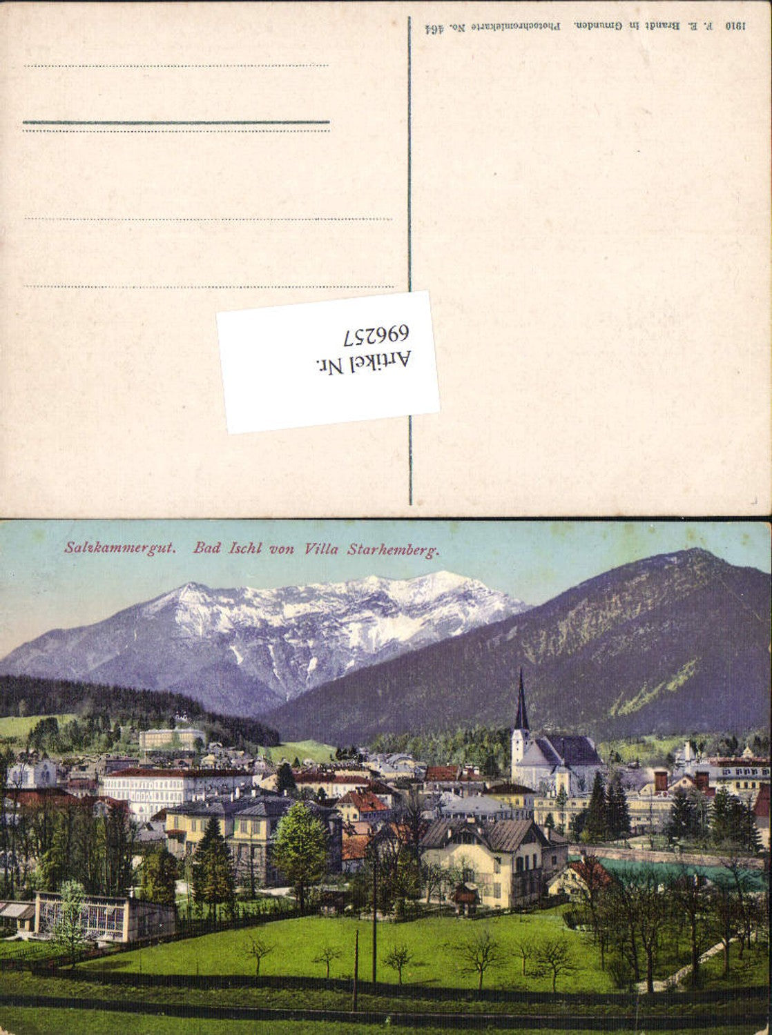 696257 Bad Ischl von Villa Starhemberg pub Brandt 464