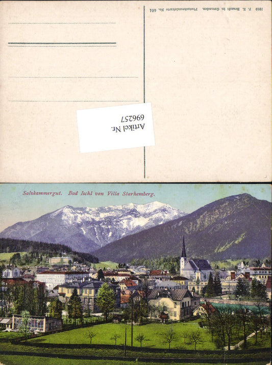 696257 Bad Ischl von Villa Starhemberg pub Brandt 464