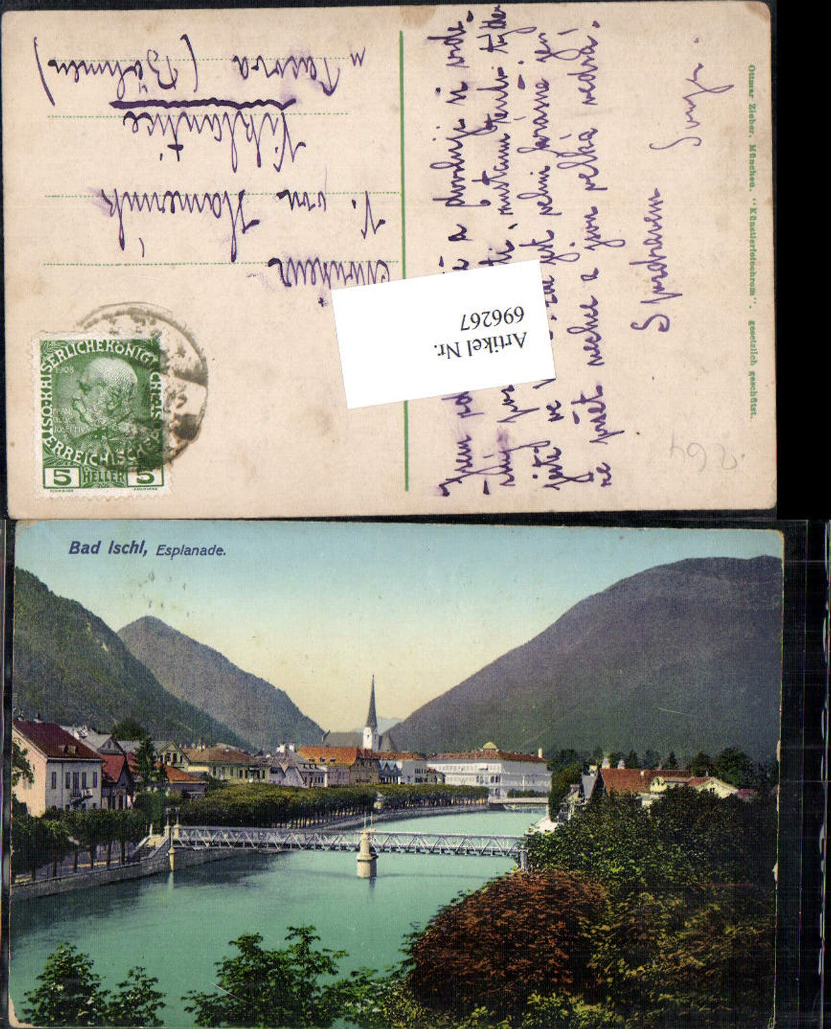 696267 Bad Ischl Esplanade pub Zieher  gel Viklantice