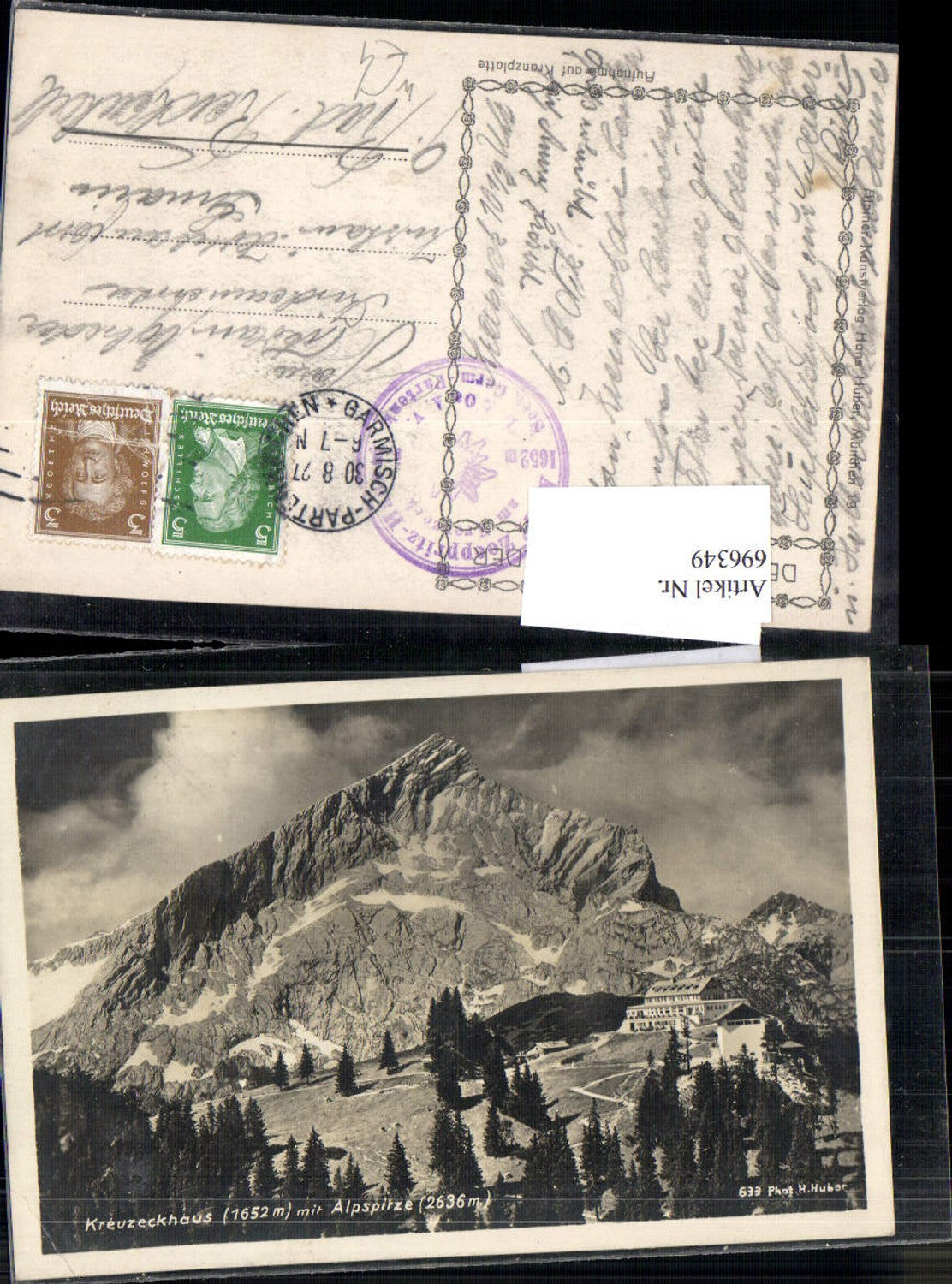 696349 Kreuzeckhaus Alpspitze Kreuzeck Garmisch Partenkirchen