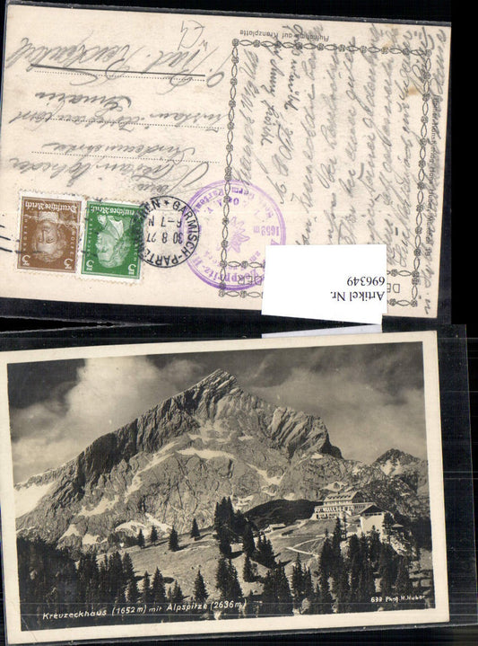 696349 Kreuzeckhaus Alpspitze Kreuzeck Garmisch Partenkirchen