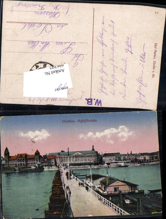 696392 Koblenz am Rhein Coblenz Schiffbrücke