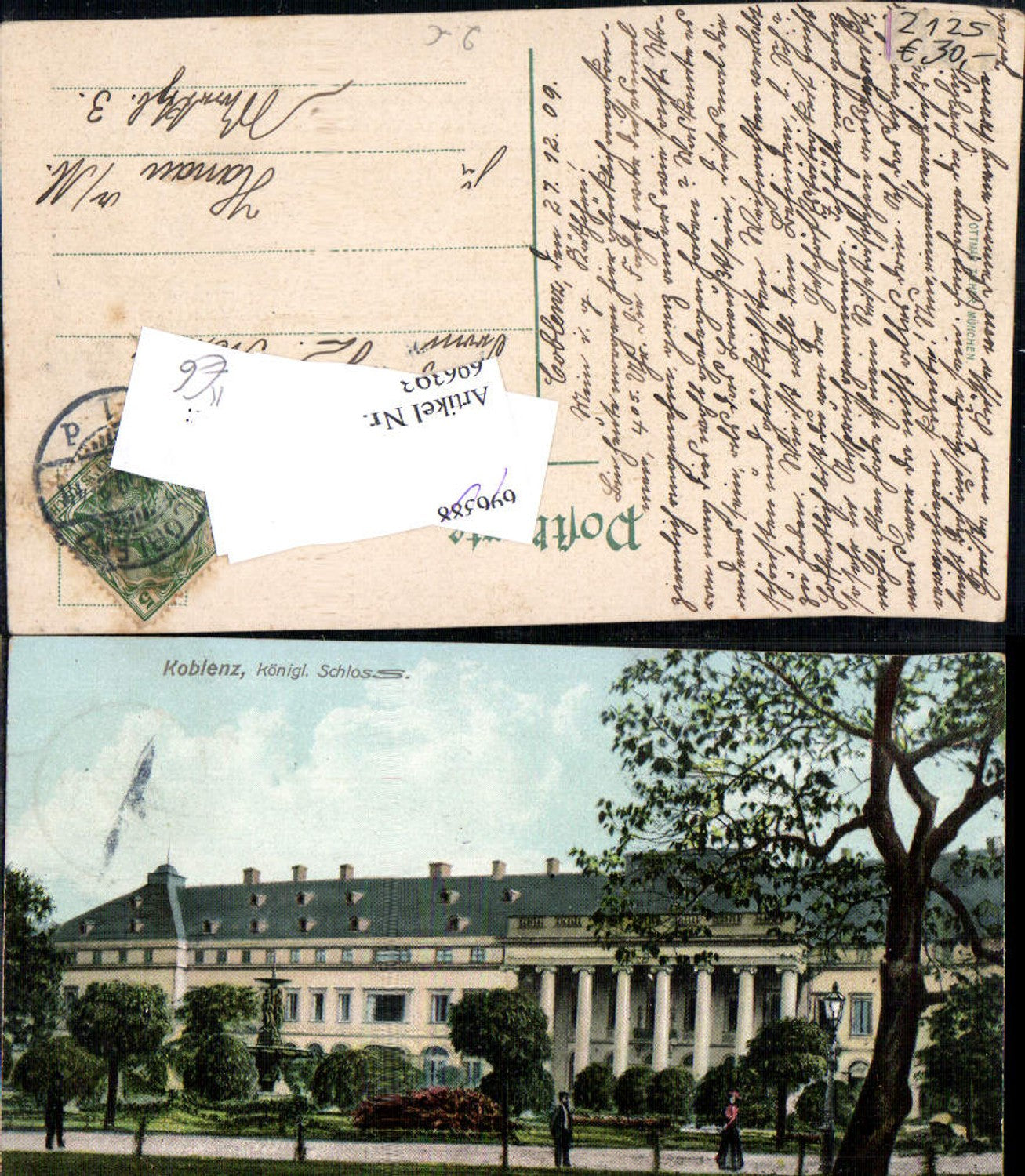 696393 Koblenz am Rhein Coblenz Schloss gel Hanau