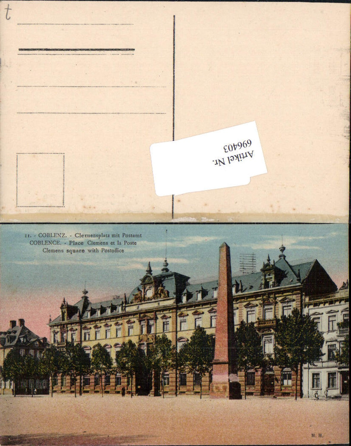 696403 Koblenz am Rhein Coblenz Clemensplatz Postamt