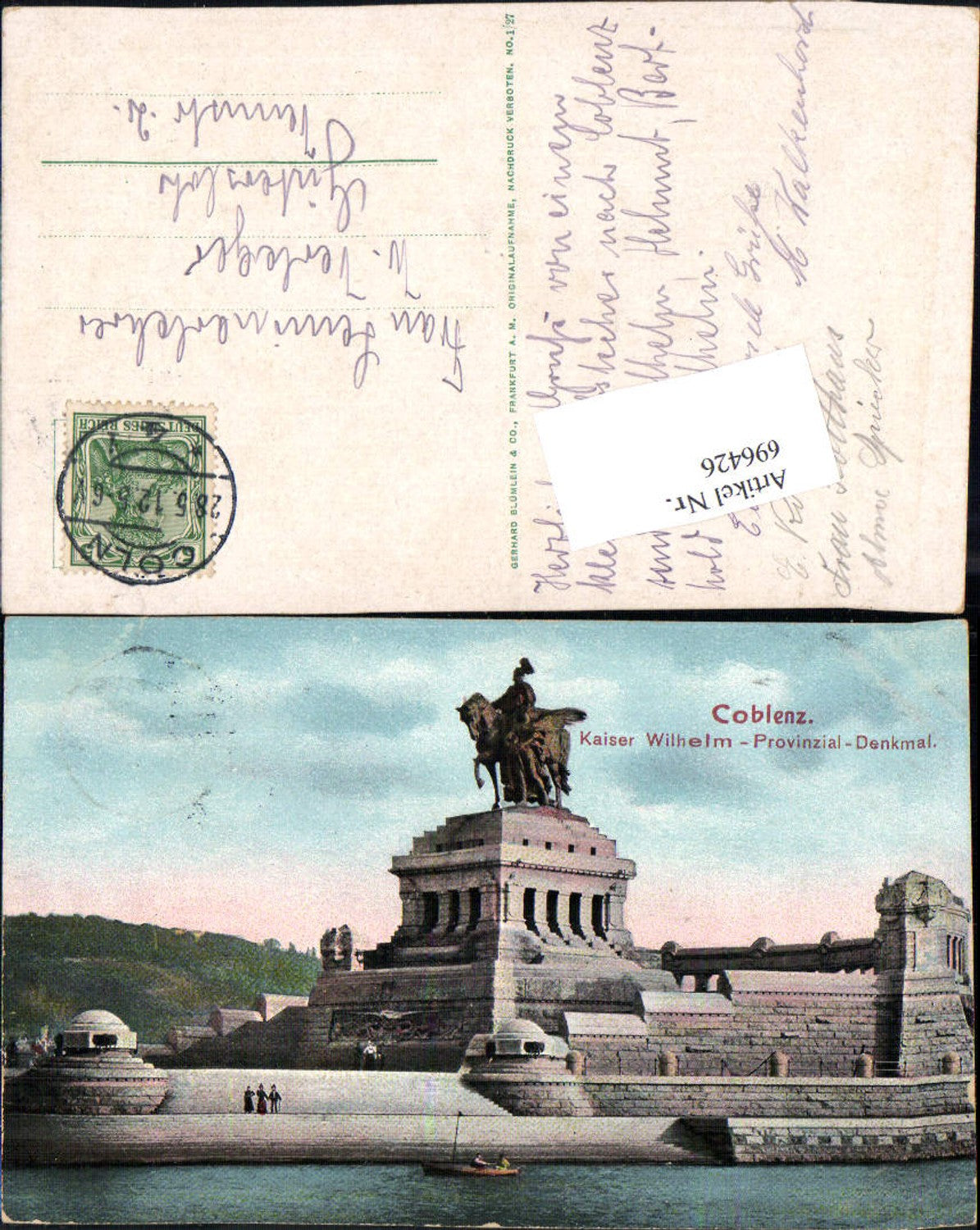 696426 Koblenz am Rhein Coblenz Deutsches Eck gel Gütersloh