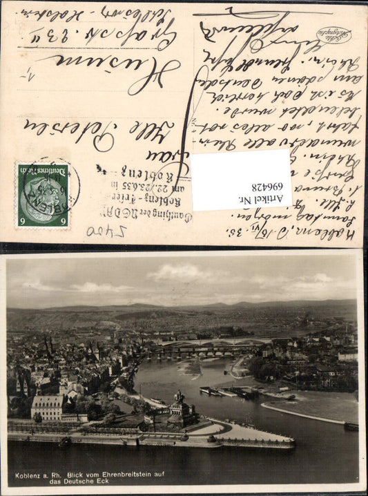 696428 Koblenz am Rhein Coblenz Deutsches Eck gel Husum