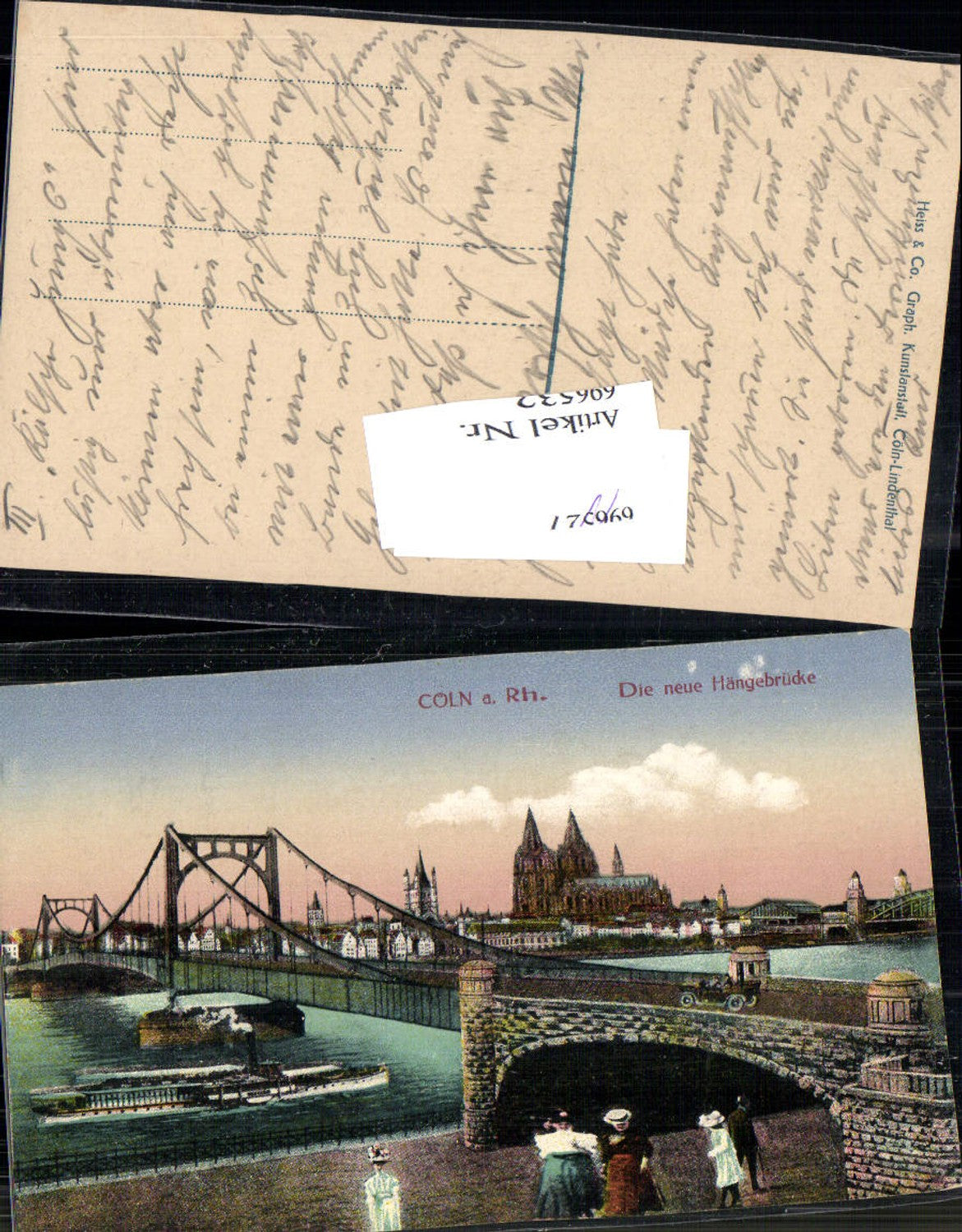 696532 Köln am Rhein Brücke Hängebrücke