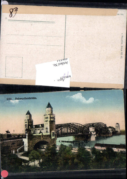 696534 Köln am Rhein Brücke Hohenzollernbrücke