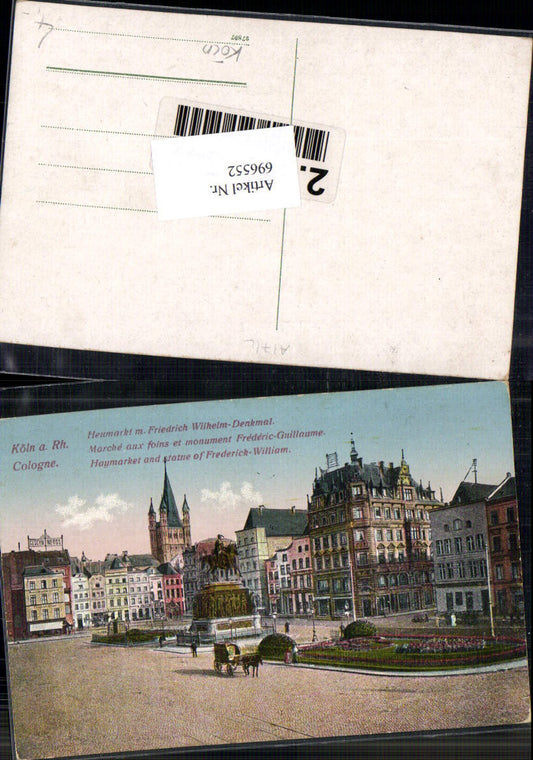 696552 Köln am Rhein Heumarkt Friedrich Wilhelm Denkmal