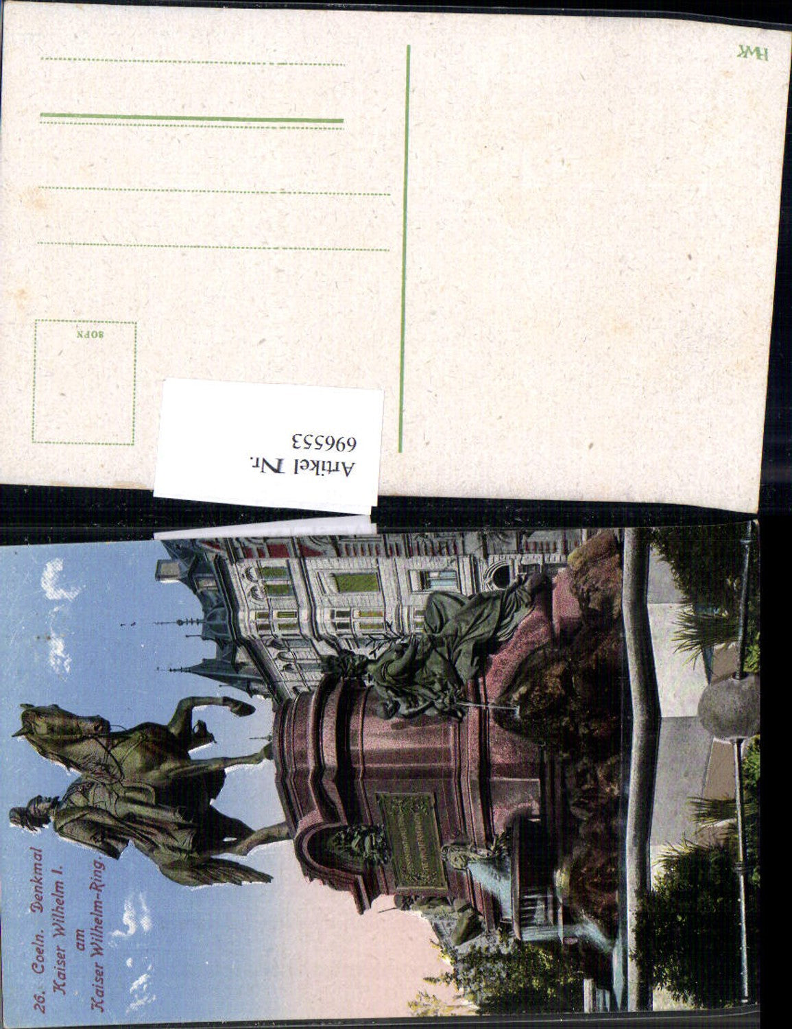 696553 Köln am Rhein Kaiser Wilhelm Denkmal