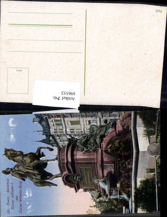 696553 Köln am Rhein Kaiser Wilhelm Denkmal