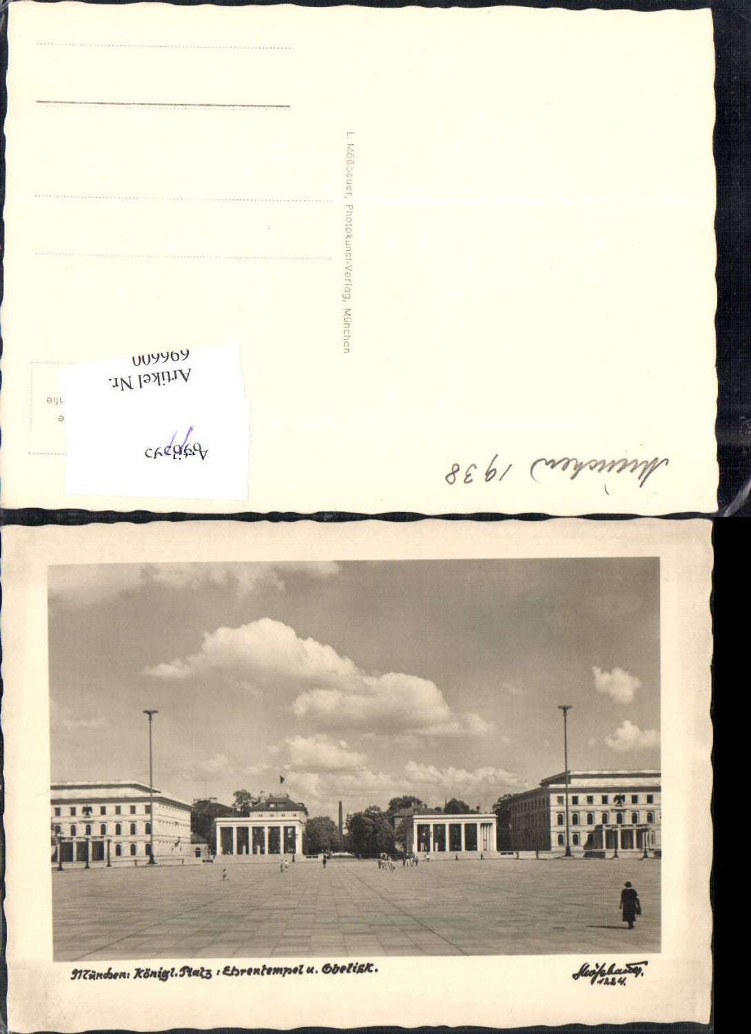 696600 München Königlicher Platz Ehrentempel pub Fotokunst L. Mößbauer 1224