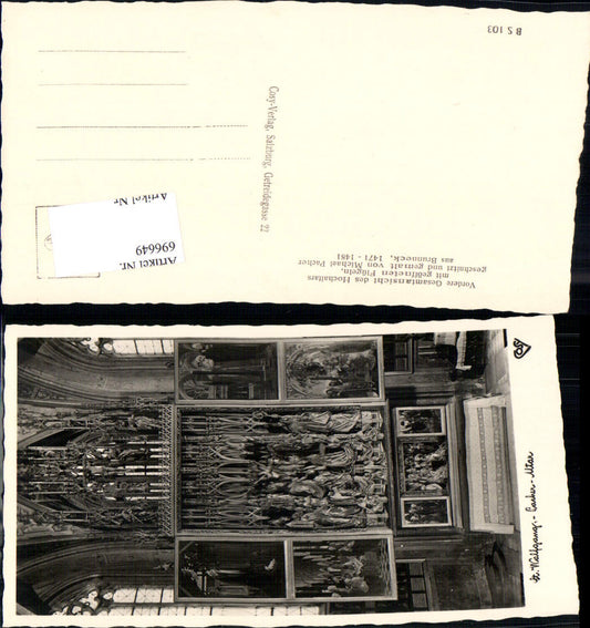 696649 St. Wolfgang am Wolfgangsee Pacher Altar Church pub Cosy BS 103