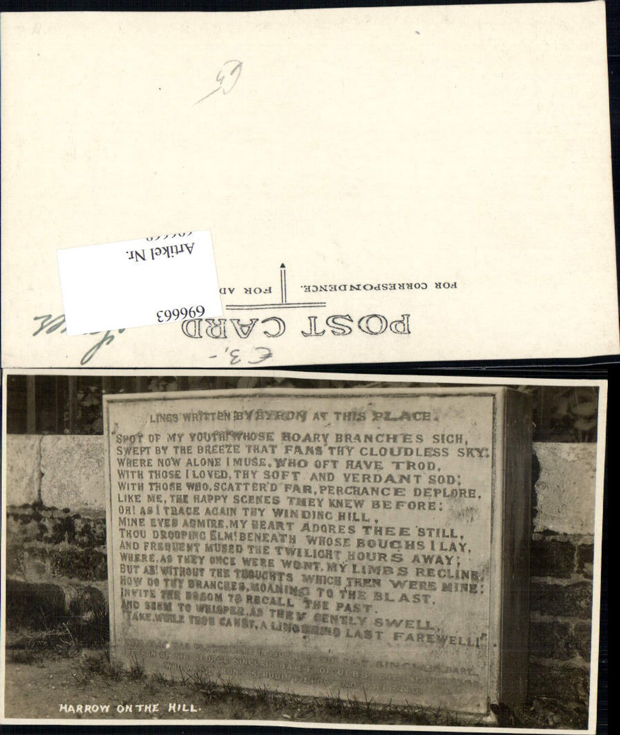 Alte Ansichtskarte – Old Postcard