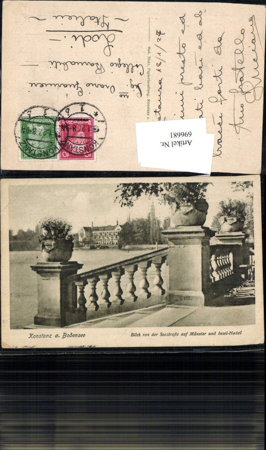 696681 Konstanz am Bodensee Seestraße Insel Hotel Münster gel Lodi Italy