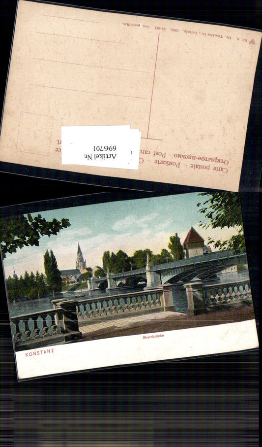 696701 Konstanz on Lake Constance, Rhine Bridge, pub Dr. Trenkler 28482