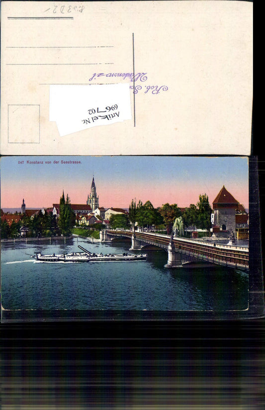 696702 Konstanz on Lake Constance, Seestraße, steamer bridge, Wädenswil station