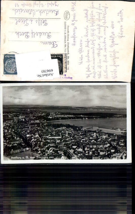 696703 Konstanz on Lake Constance Aerial photograph