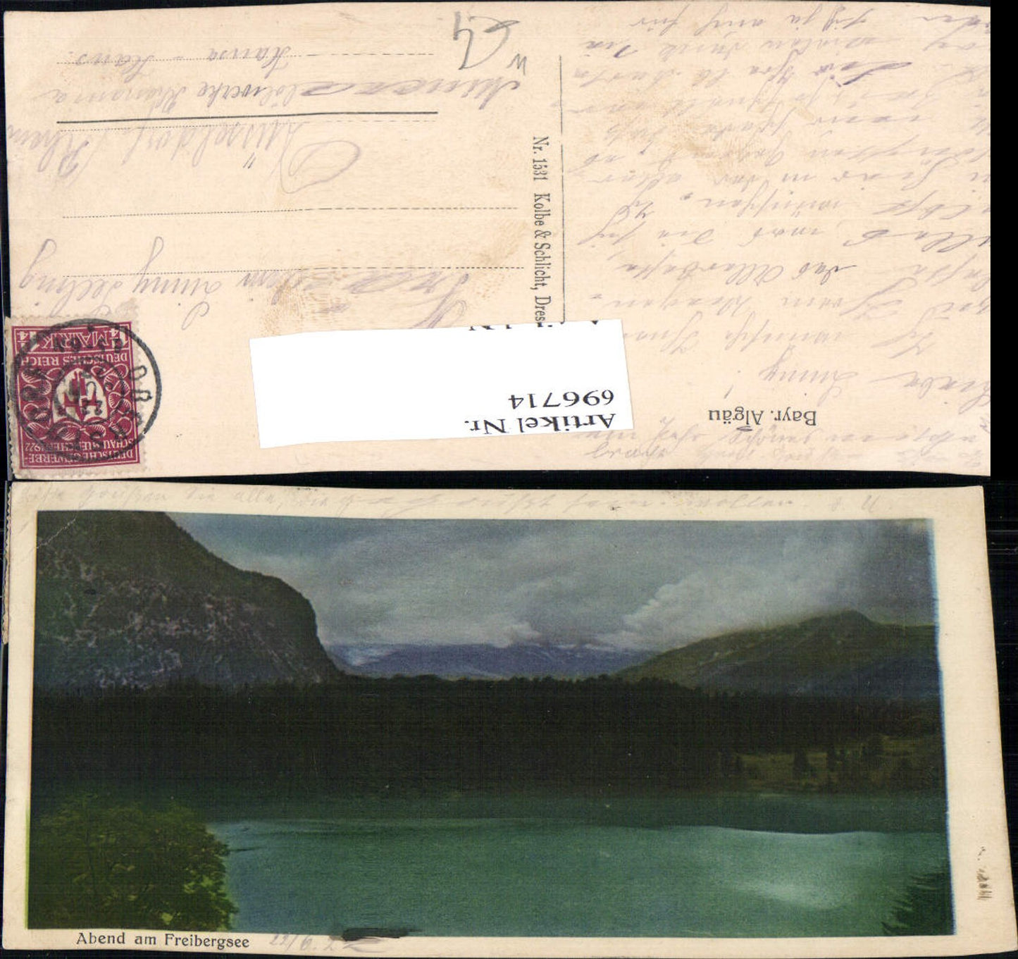 696714 Abend am Freibergsee Allgäu Oberstdorf