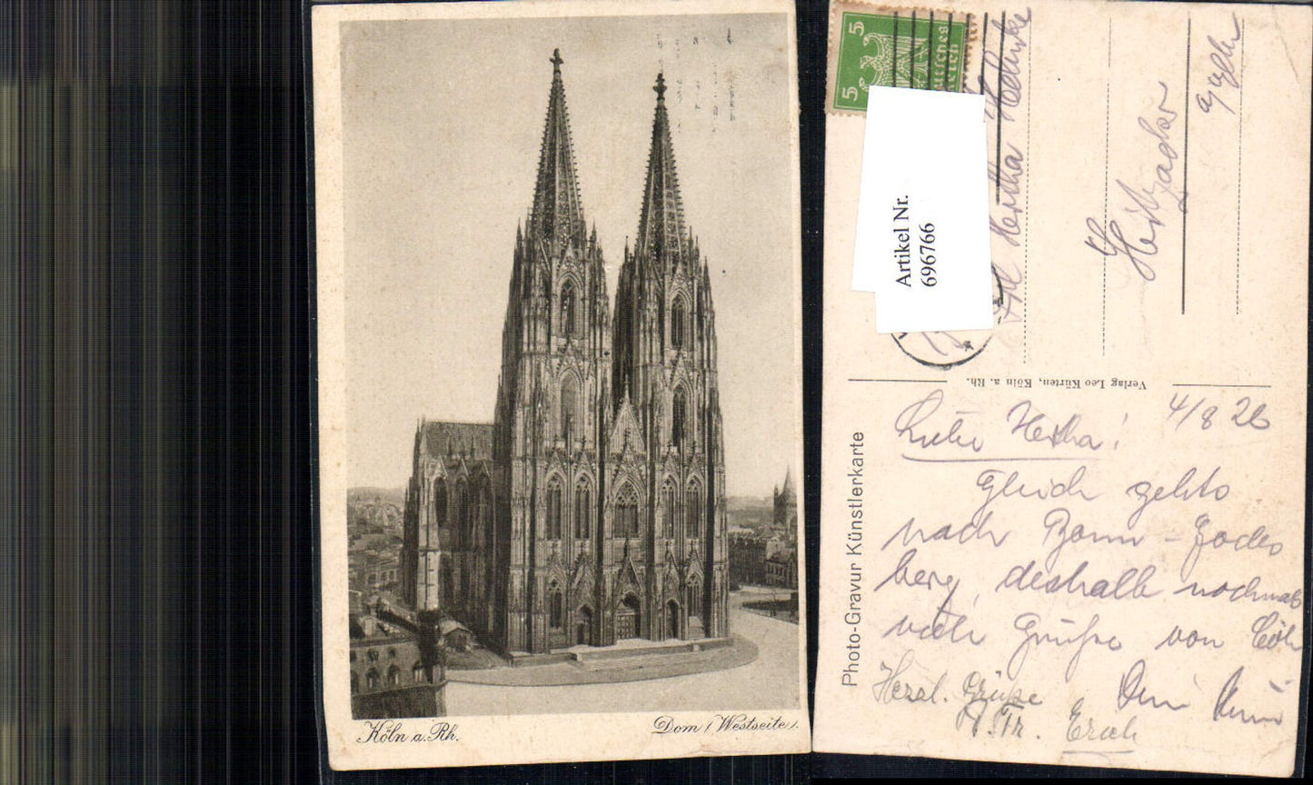 696766 Köln Cöln am Rhein Dom gel Hitzacker