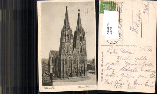 696766 Köln Cöln am Rhein Dom gel Hitzacker