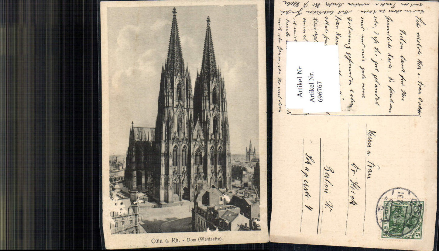 696767 Köln Cöln am Rhein Dom