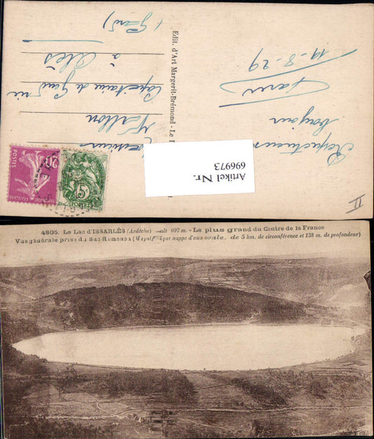 696973 Rhones Alpes Ardeche Lac Issarles Cevennes