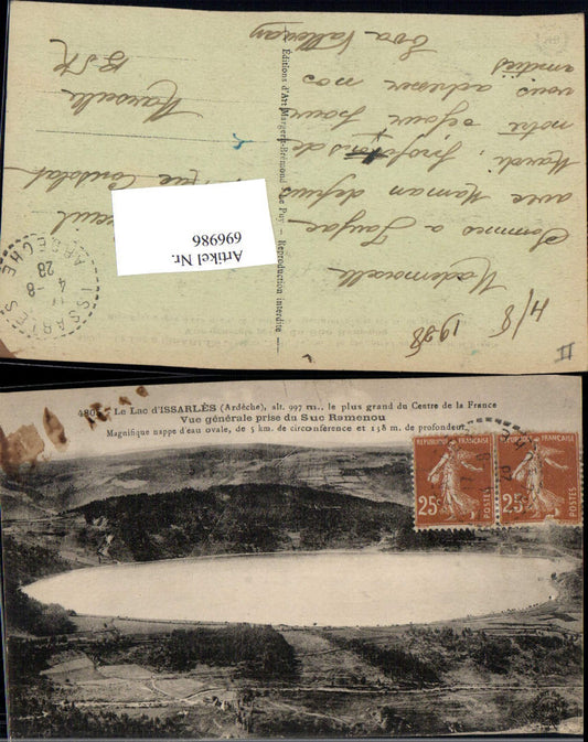 696986 Rhones Alpes Ardeche Lac Issarles Cevennes