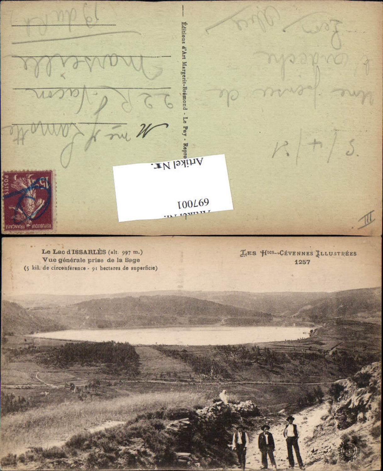 697001 Rhones Alpes Ardeche Lac Issarles Cevennes