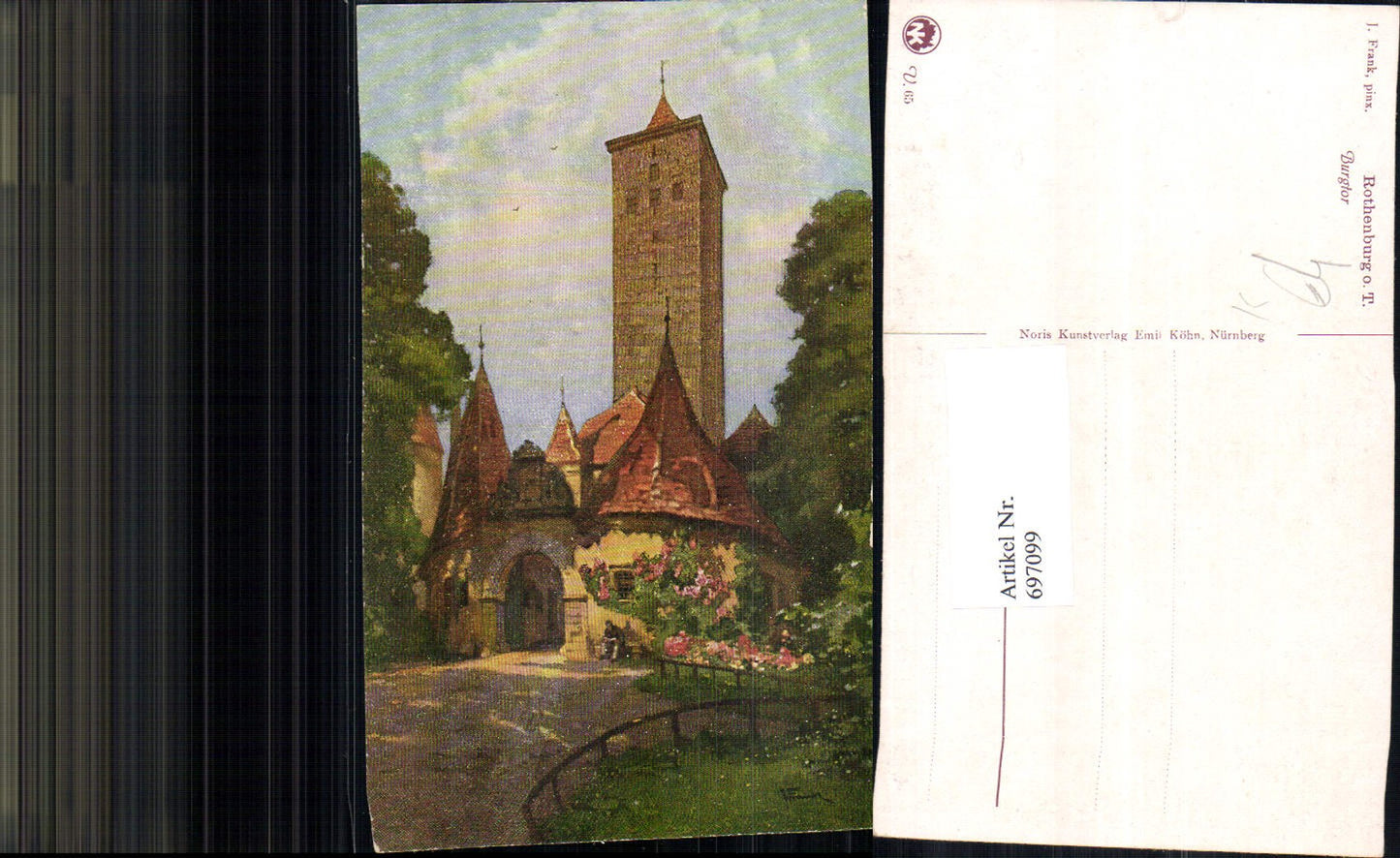 697099 Künstler AK J. Frank Rothenburg ob der Tauber