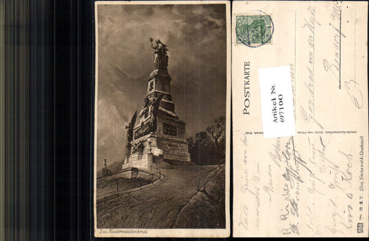 697100 Niederwalddenkmal Coblenz Koblenz am Rhein gel Bendorf