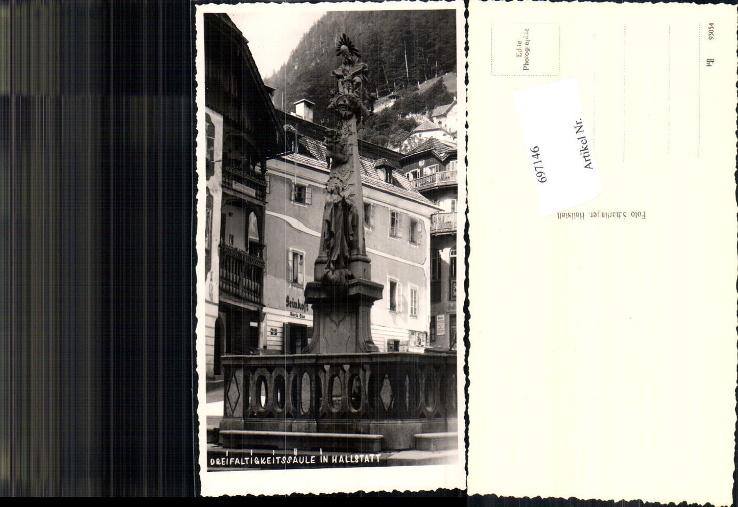 697146 Hallstatt am Hallstättersee Hauptplatz Dreifaltigkeitssäule