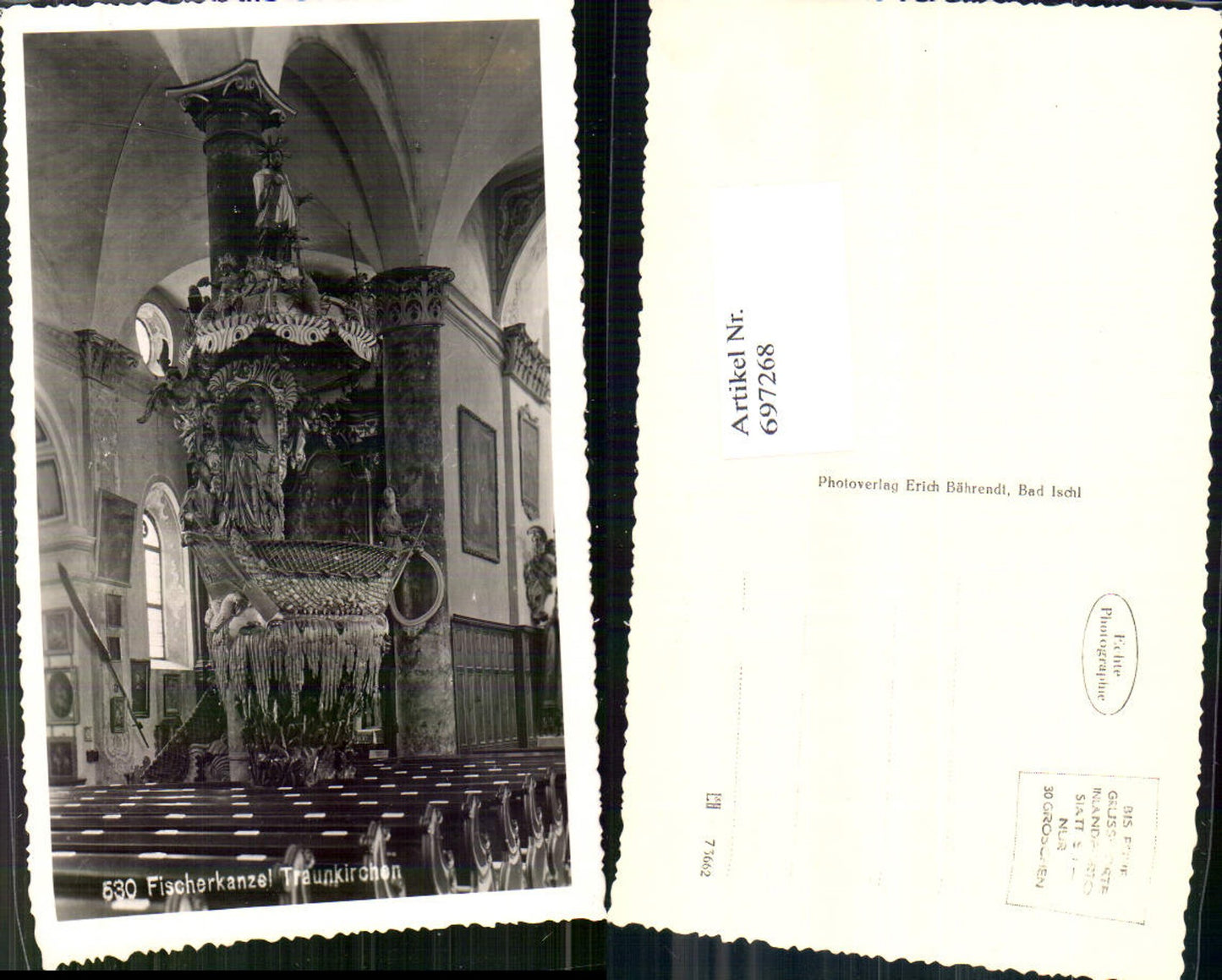 697268 Traunkirchen Fischerkanzel kanzel Kirche