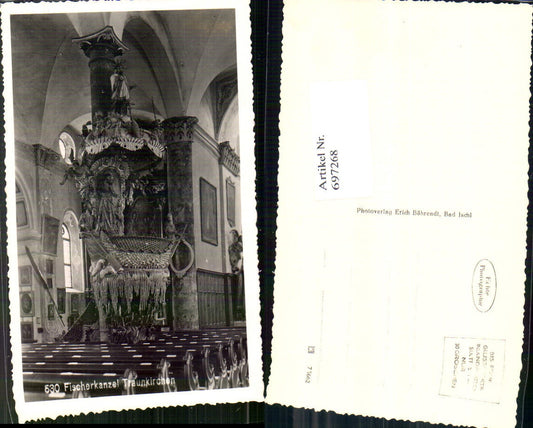 697268 Traunkirchen Fischerkanzel pulpit church
