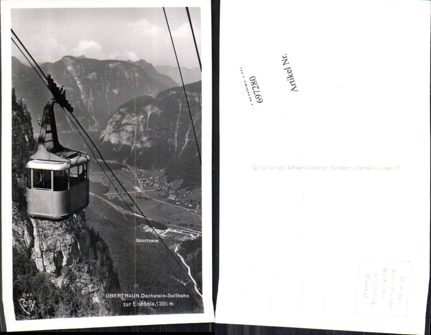 697280 Obertraun Dachstein Seilbahn zur Eishöhle pub Cosy 547