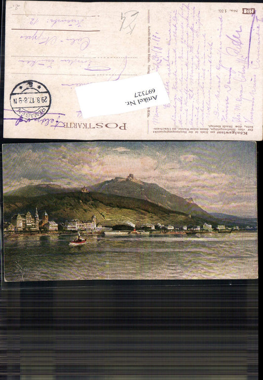 Nicolai Astudin Königswinter am Rhein Feldpost Remagen n. Nippes Köln