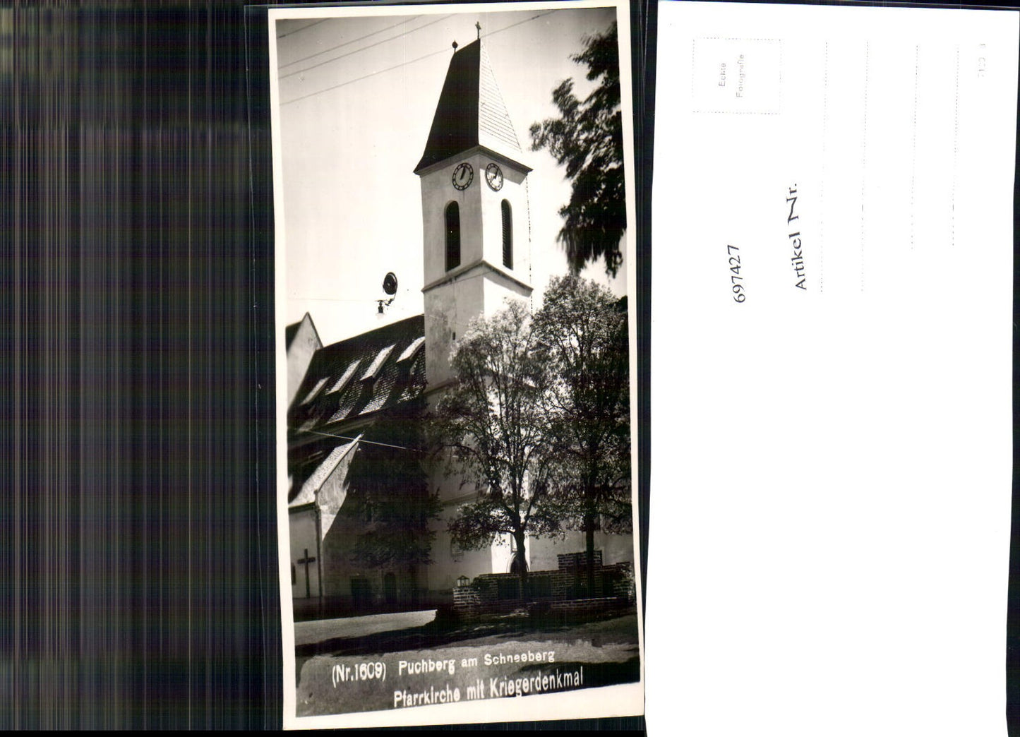 697427 Puchberg am Schneeberg Pfarrkirche Kriegerdenkmal