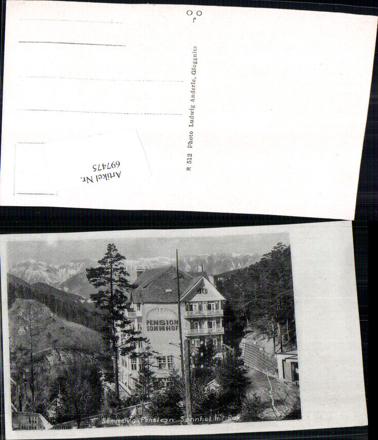 697475 Semmering Pension Sonnhof m. Rax