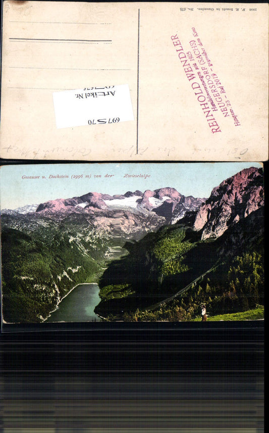 697570 Gosausee Gosau Dachstein Zwieselalpe pub Brandt 475 Stp. Neugersdorf Sachs