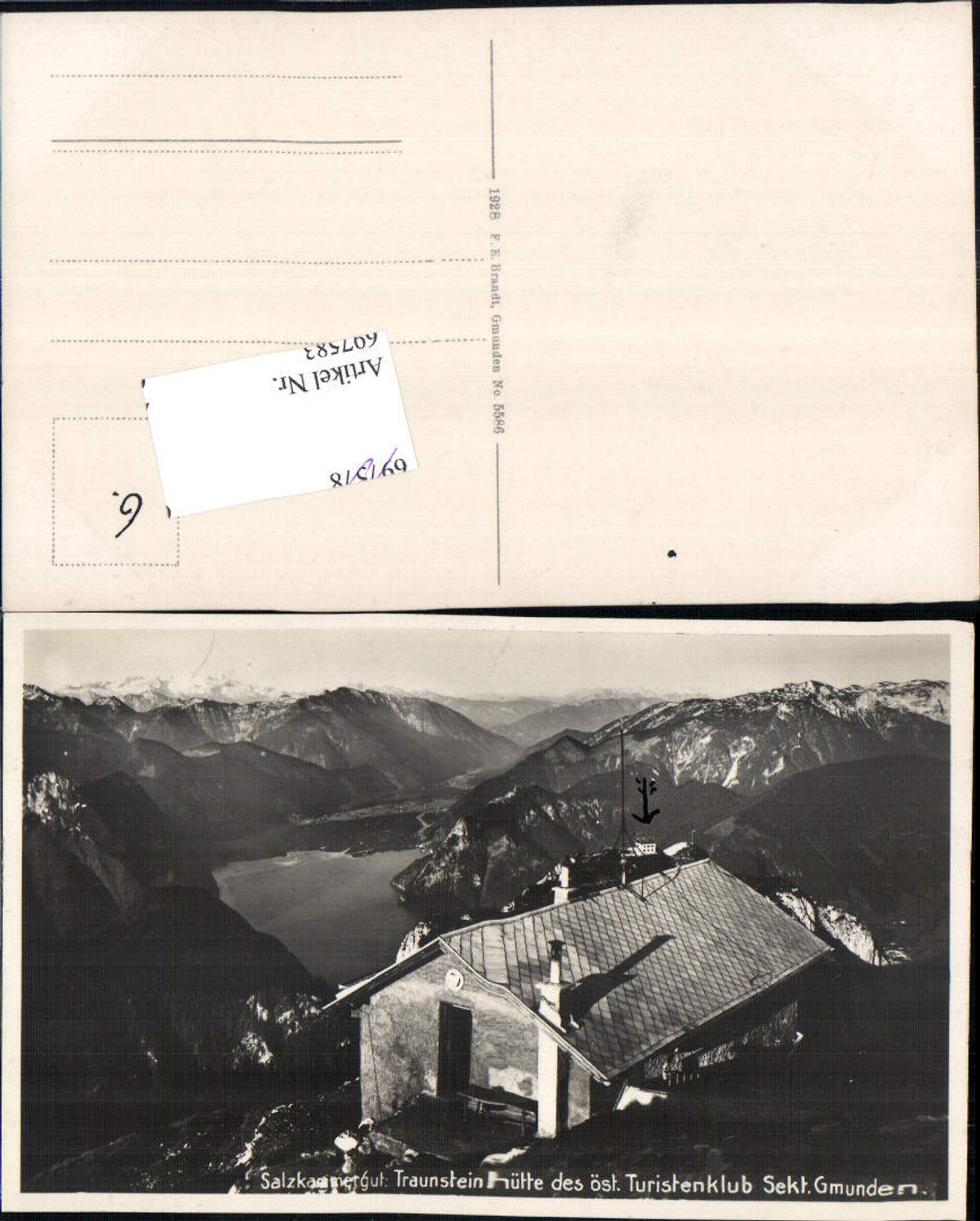 697583 Traunsteinhütte Traunstein b. Gmunden Altmünster